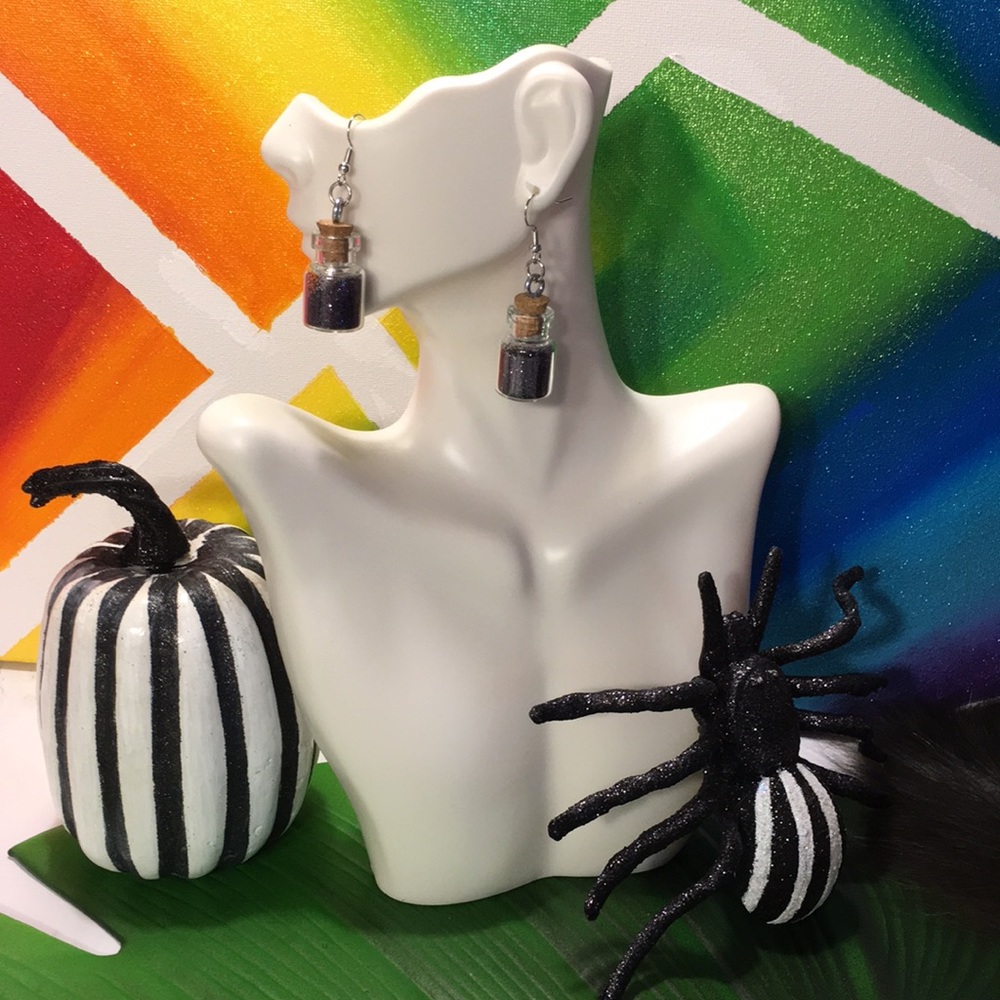 5/$25 
Halloween “potion” earrings